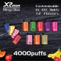 Fábrica 2500puffs Mega Caja de vape desechable